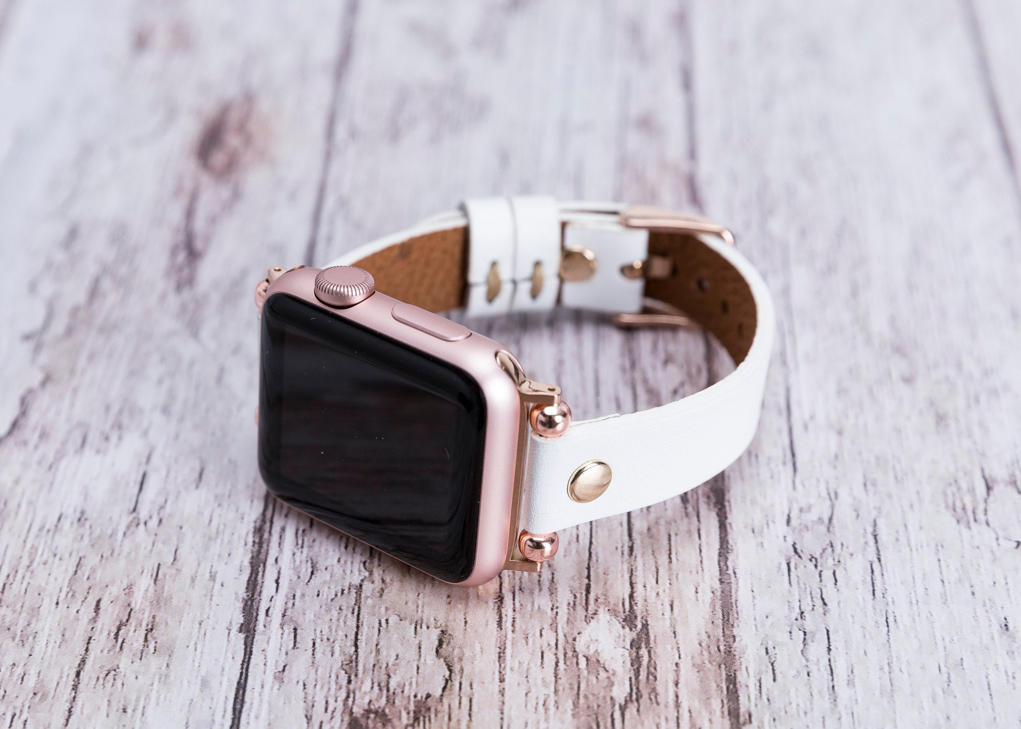Leather Apple Watch Band women iwatch strap 38mm 40mm 42mm Etsy