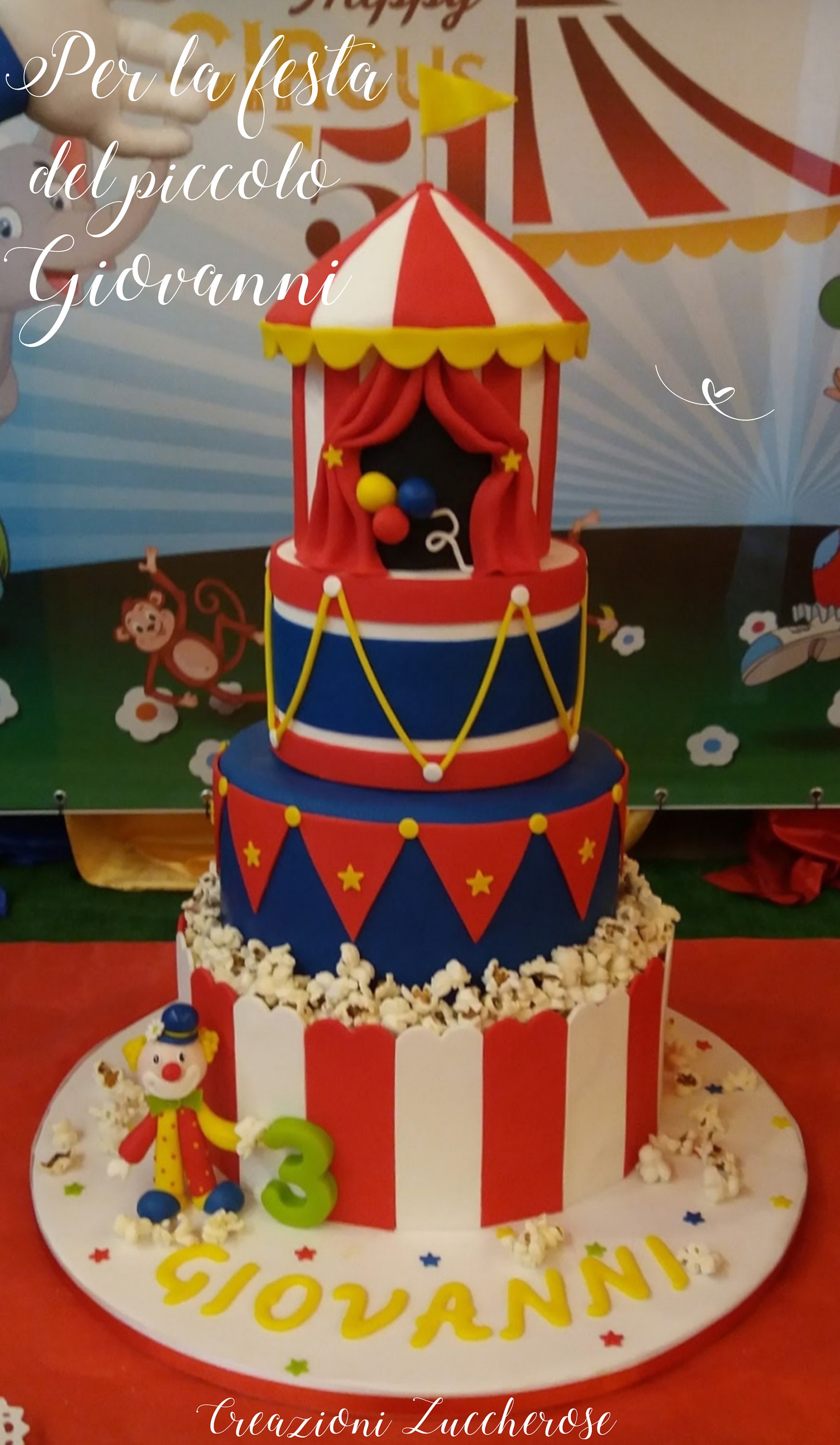 Circus Dummy Cake Circus Cake in Polystyrene Circus - Etsy Israel