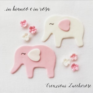 Tris Elephant Topper - Tre Sagome elefantino per biscotti - Baby elephant party