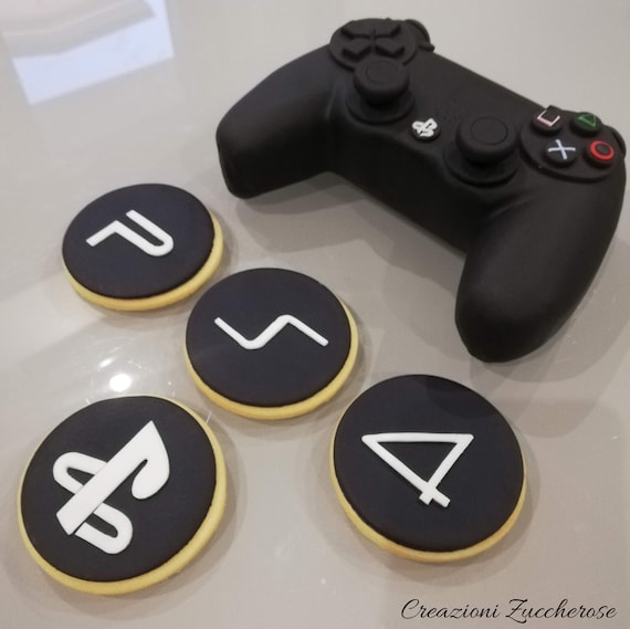 Joystick Playstation 4 Topper En Pate De Sucre De Taille Etsy