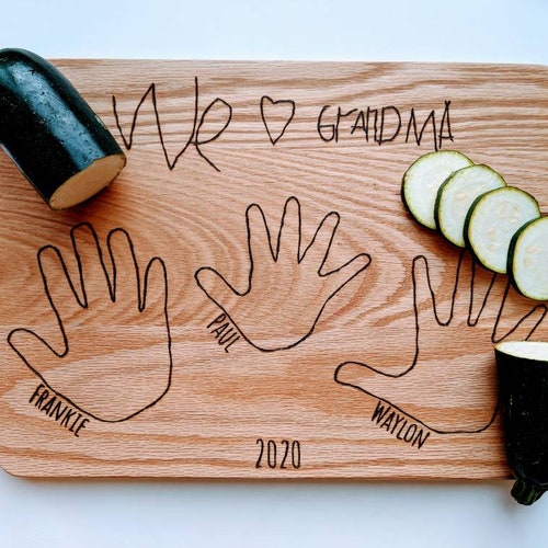 Valentine's gift for mom, gift for Grandma, gift for Nana, personalized grandparent gift, grandparent gift from kids, handprint gift, gigi