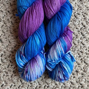 Chronicles Unite! hand dyed yarn - wool, cotton, acrylic
