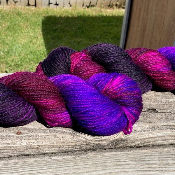 Have a Blessed Day hand dyed yarn - wool, cotton, acrylic