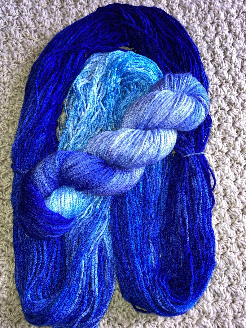 Yarn Is Life hand dyed yarn wool, cotton, acrylic image 3