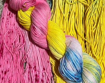 Handdyed cotton yarn READY TO SHIP