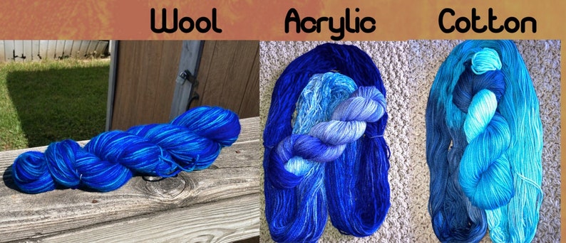 Yarn Is Life hand dyed yarn wool, cotton, acrylic image 4