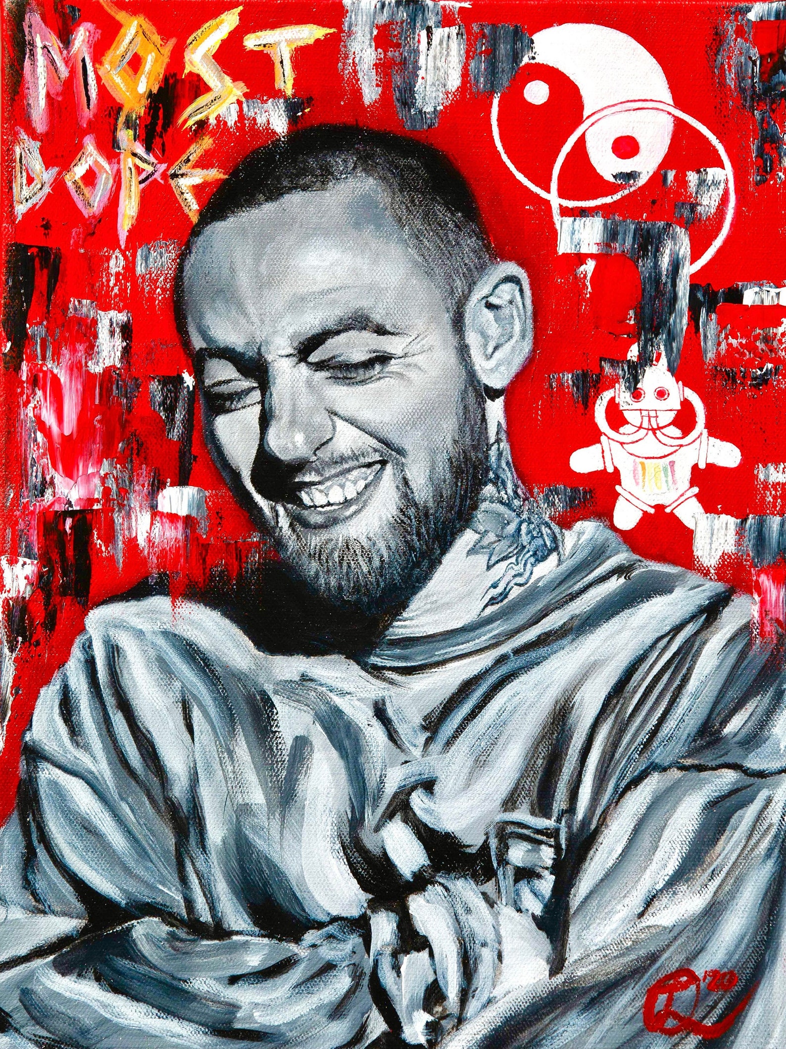 Mac Miller Most Dope Canvas Print Etsy