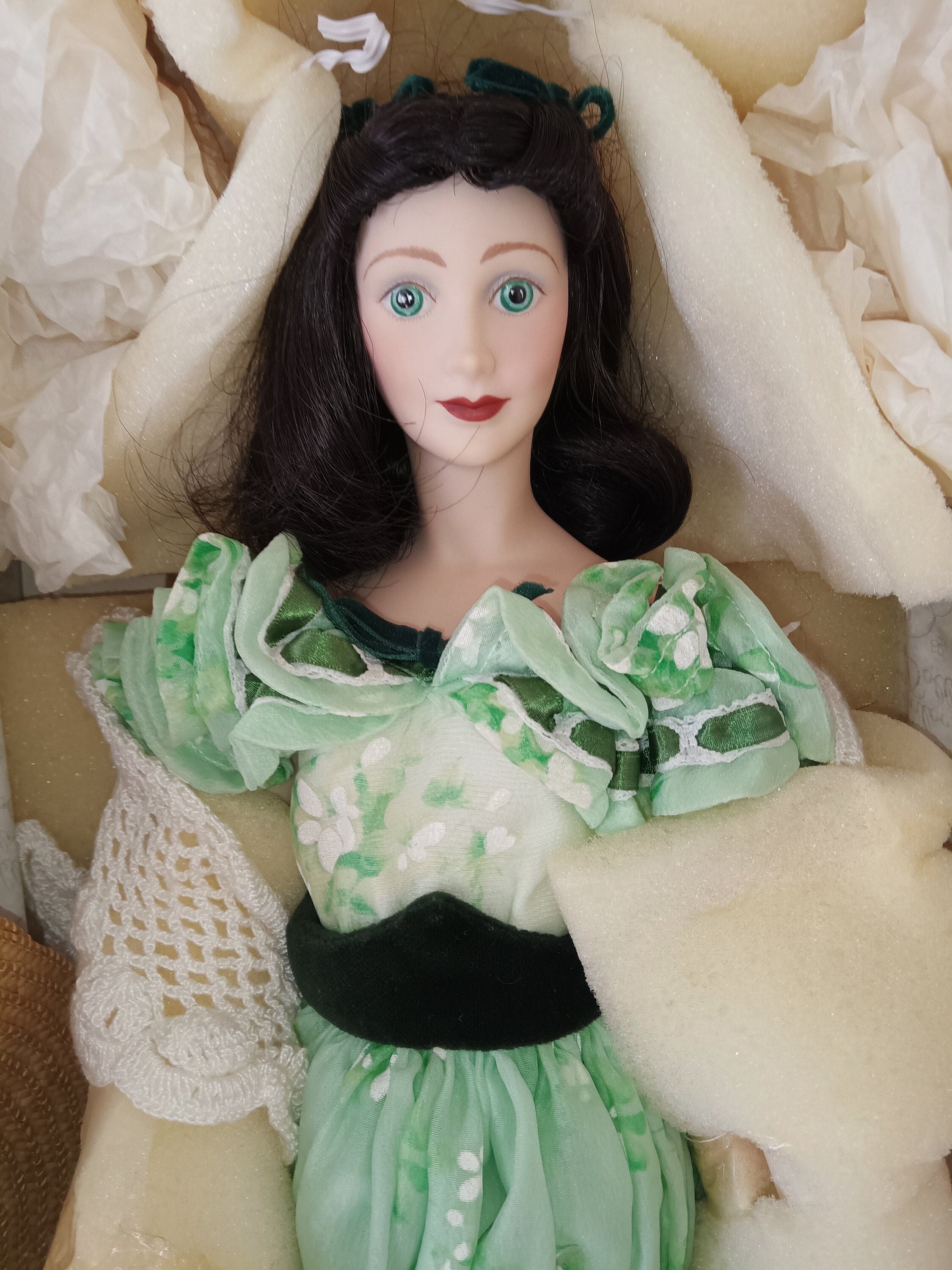 Vintage Gone With the Wind Scarlett O'hara Franklin Mint Heirloom