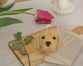 Golden Labrador candle - ornament candle