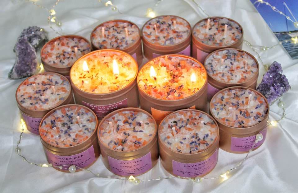Himalayan Salt/Unique candle/relaxing candle/healing candle Etsy