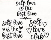 Self Love Club SVG - Self Love Is The Best Love SVG - Girl Power Svg - Strength and Empowered Women Inspired Svg For Crafters