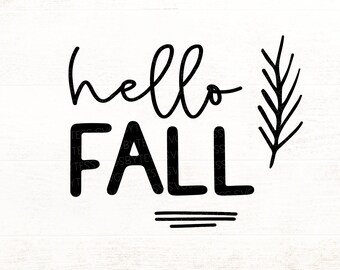 Autumn SVG - Hello Fall SVG - Farmhouse Sign Svg - Fall Welcome Sign Svg For DIY Fall Decor for Cricut & Silhouette Crafters