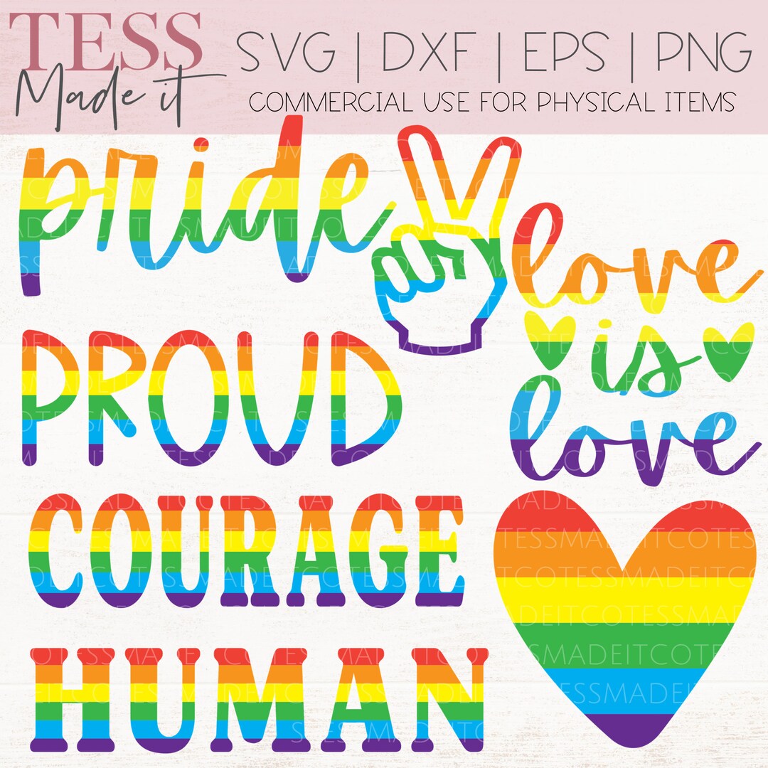 Rainbow SVG - Pride SVG - Love is Love Svg - Gay Pride Shirt Svg - Gay ...