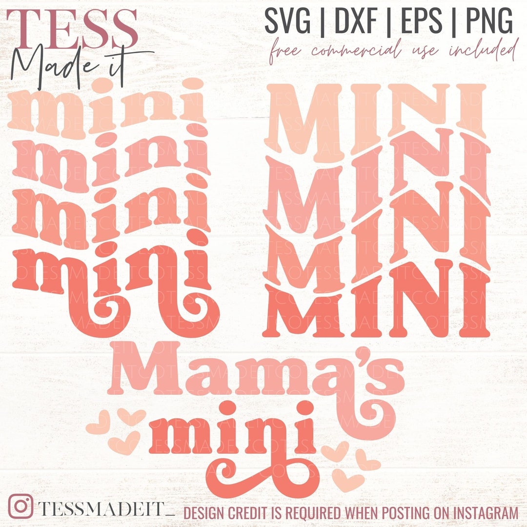 Retro Mama SVG Mama PNG Retro Mini Svg Baby Girl Svg Design for Cricut