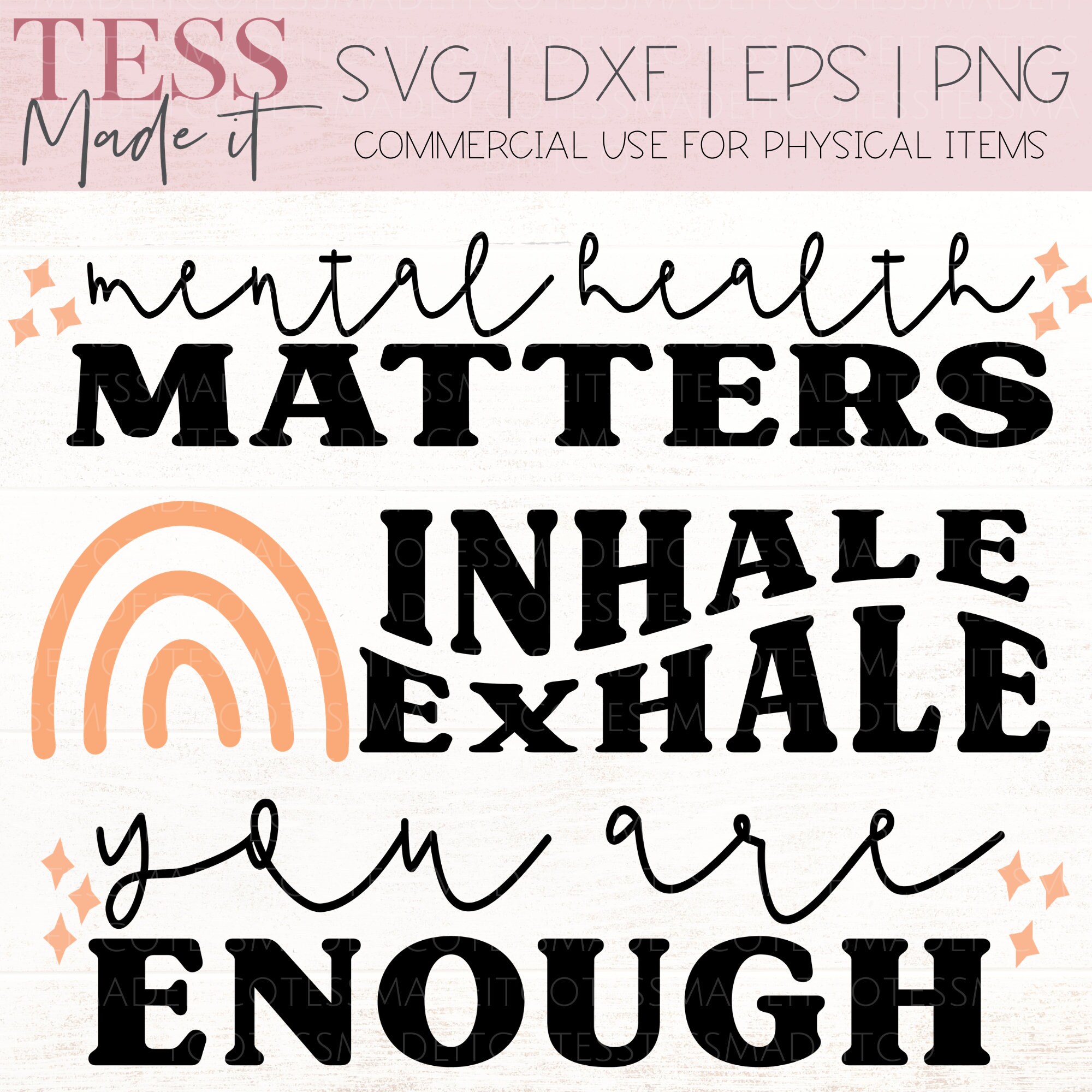 Mental Health SVG Bundle - Be Kind SVG - Motivational SVG - Sunshine ...
