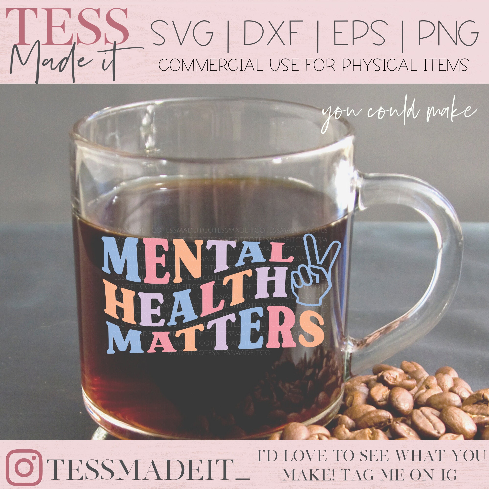 Mental Health SVG Bundle - Rainbow SVG - Be Kind SVG - Motivational Svg ...