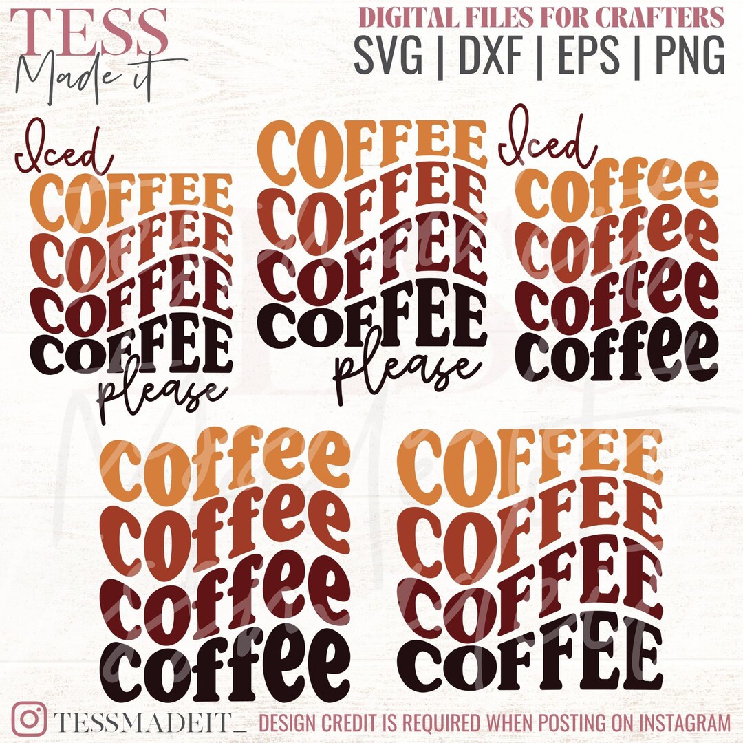 Retro Coffee SVG Coffee Cup SVG Coffee Sayings Svg Iced Etsy