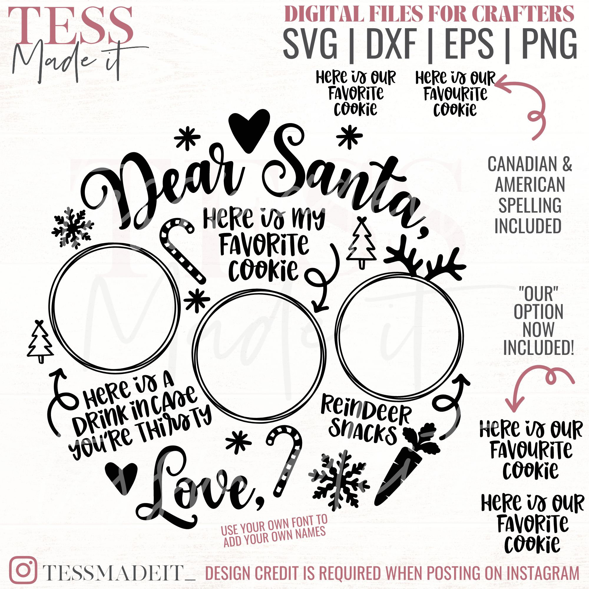 Santa Plate SVG Santa SVG Round Santa Tray Svg DIY - Etsy