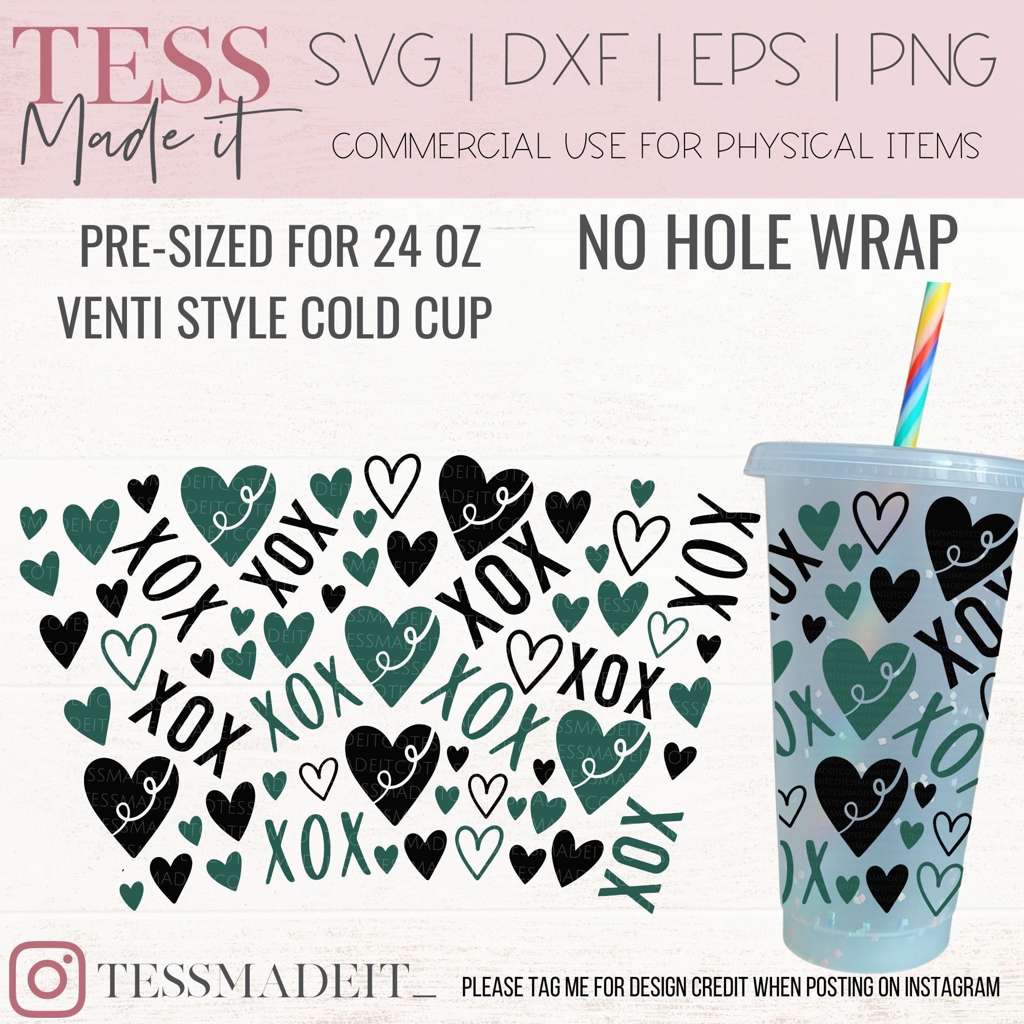 Floral Cold Cup SVG - Spring Venti Cup SVG - Tess Made It