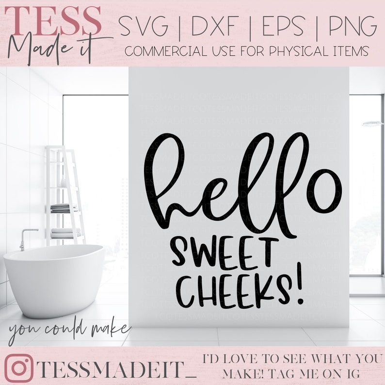 Puede incluir: Ilustraci&oacute;n digital en blanco y negro del texto "hello sweet cheeks!" en estilo manuscrito. El texto est&aacute; sobre un fondo blanco.