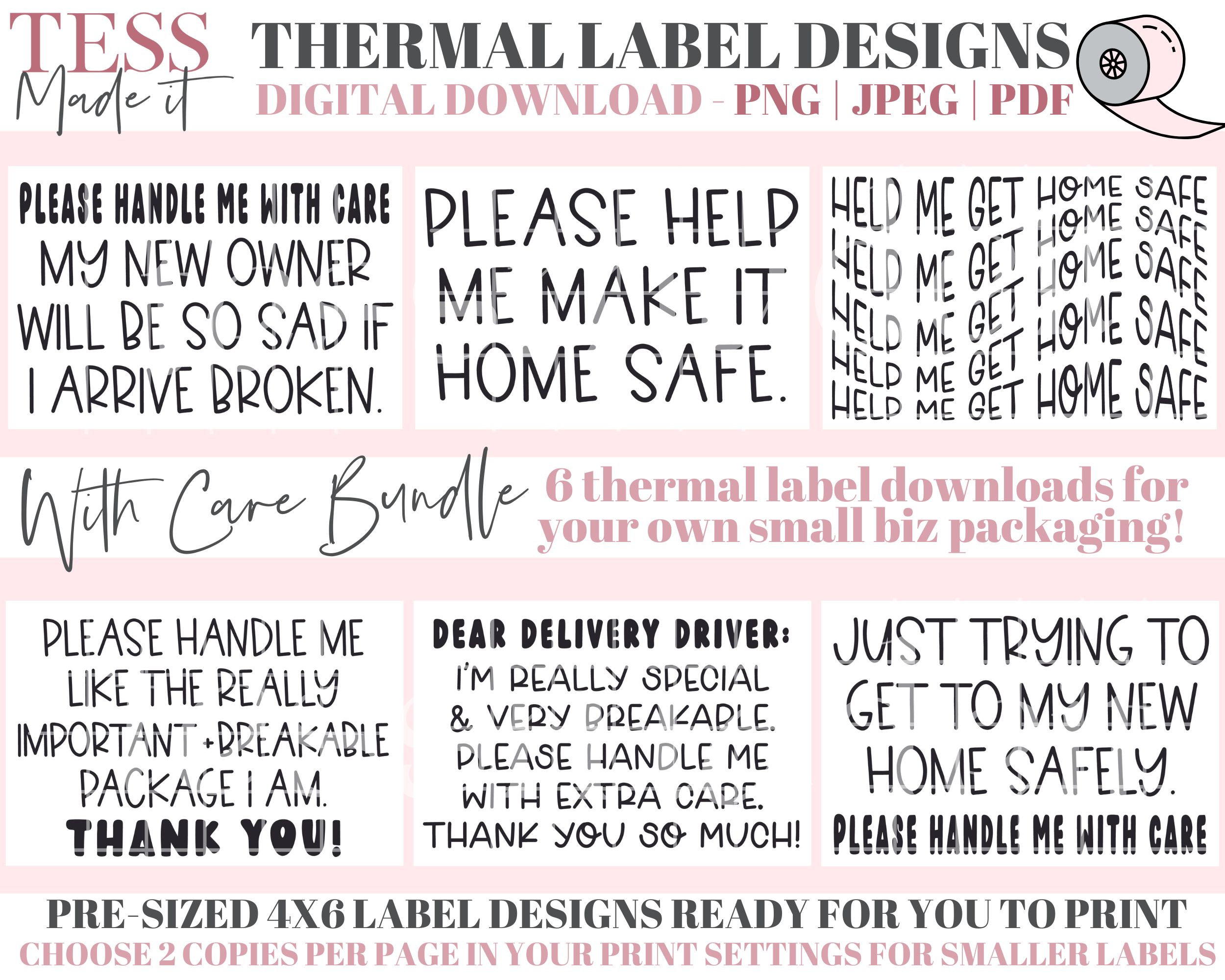 Clothing Label Stamp, All-in-one Logo With Care Instructions Label