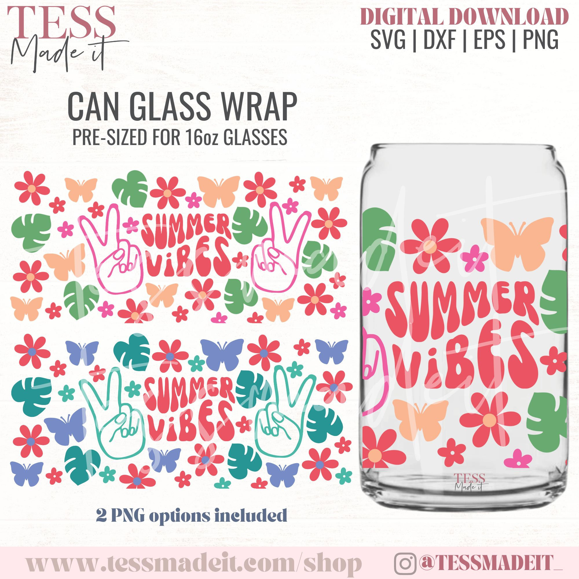 Libbey Glass Can SVG Beer Can Glass SVG Libbey Glass Svg Summer Time SVG Coffee Glass Svg Libbey Svg for 16oz libbey glass cup Butterfly Svg