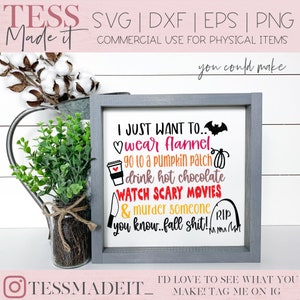 Spooky Season SVG - Autumn SVG - You know Fall Shit Svg - Funny Halloween Shirt SVG File For Cricut Crafters afbeelding 5