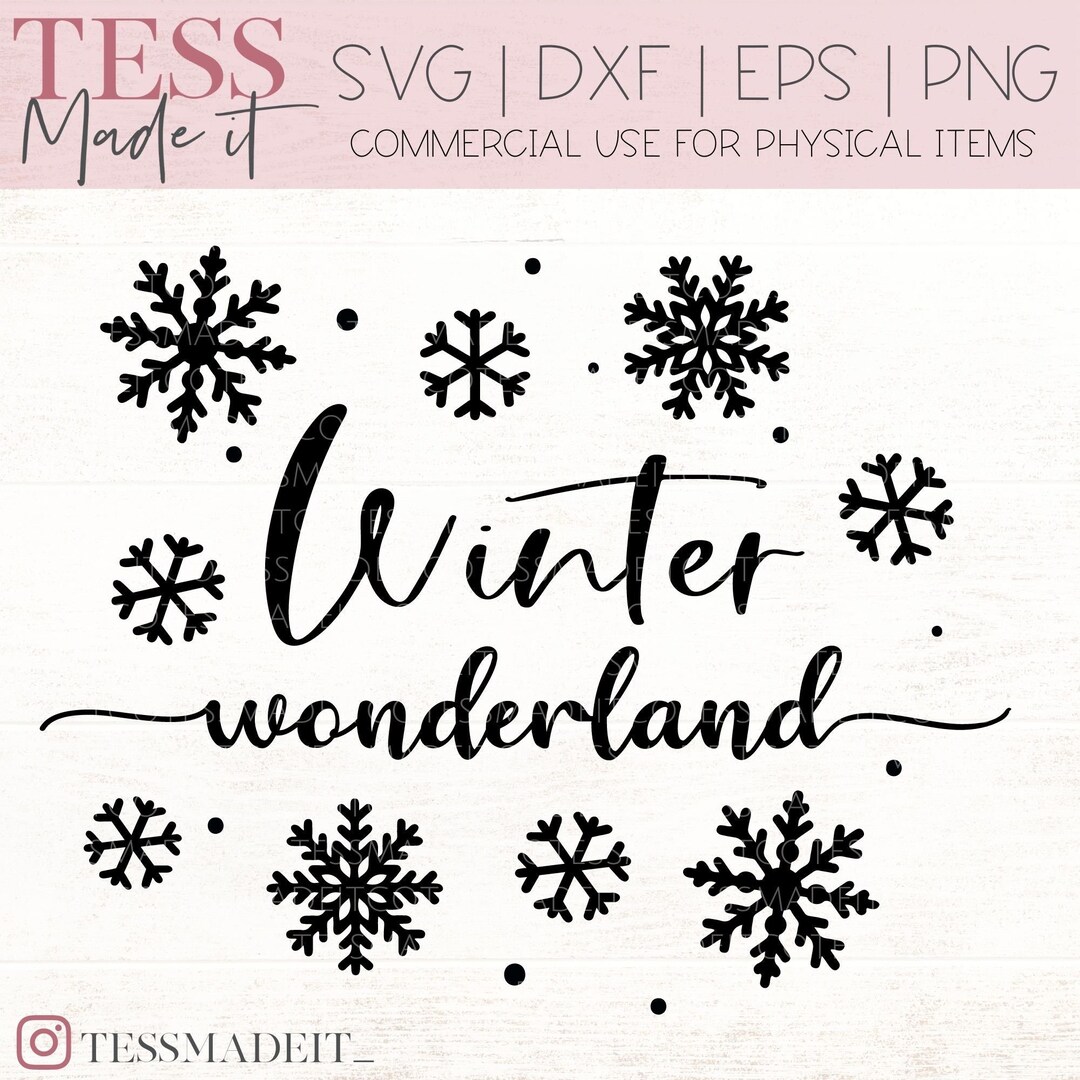 Snow Flake SVG - Winter Wonderland SVG - Winter SVG With Snowflakes for ...