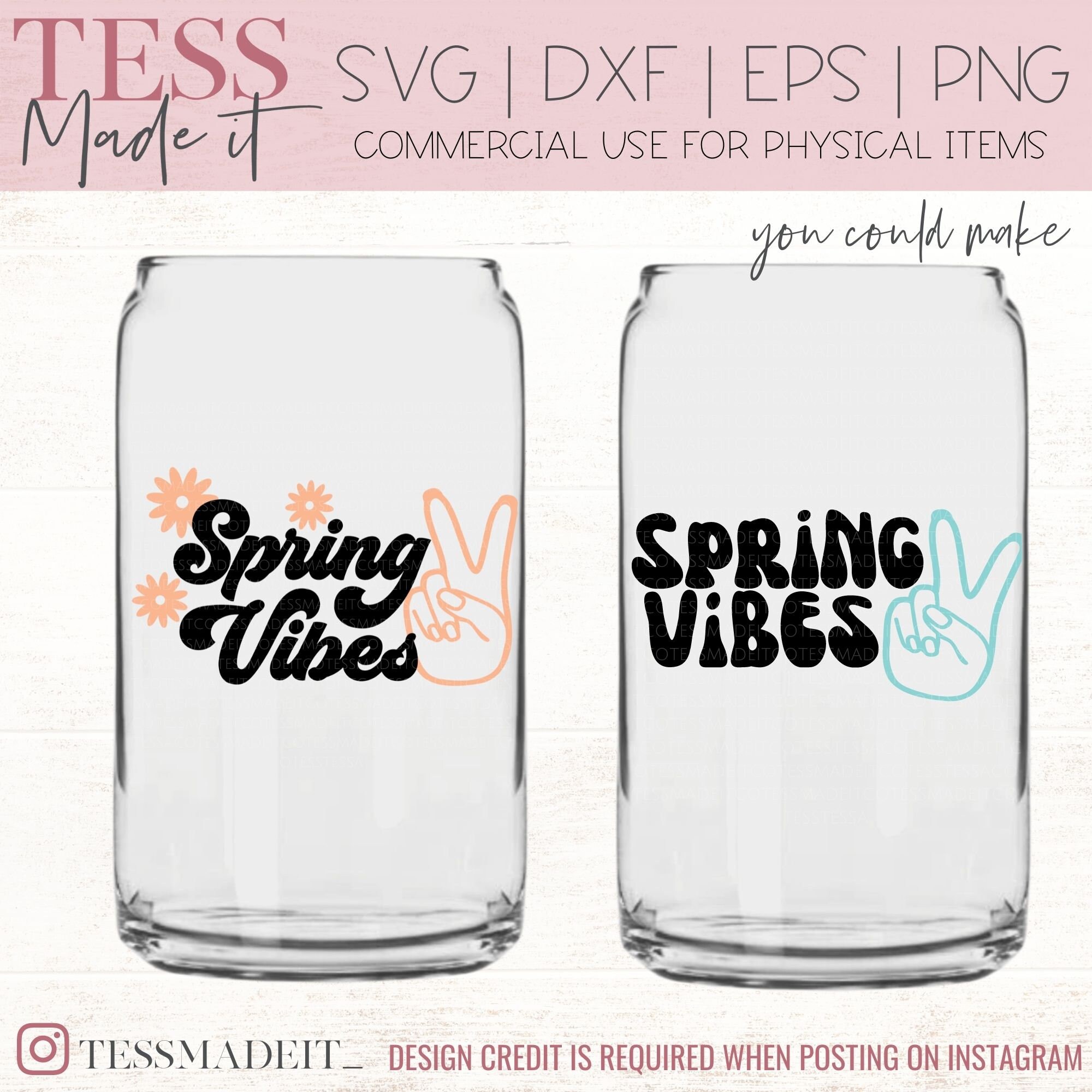 Spring Vibes SVG - Peace Sign SVG - Spring Welcome Sign SVG for Cricut ...