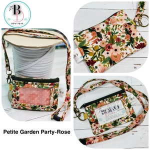 Carteira de identificação com foto e cordão destacável | Rifle Paper Co | Cordão destacável | Bolsa de identificação com zíper | Crachá de identificação | Carteira de identificação com zíper imagem 3