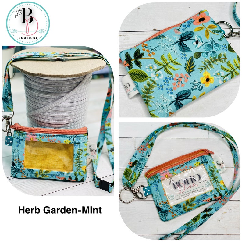 Carteira de identificação com foto e cordão destacável | Rifle Paper Co | Cordão destacável | Bolsa de identificação com zíper | Crachá de identificação | Carteira de identificação com zíper imagem 4