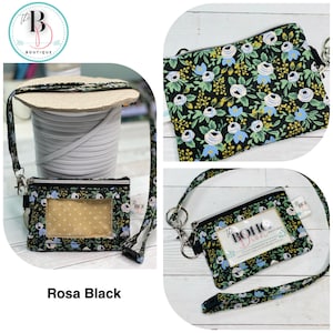 Carteira de identificação com foto e cordão destacável | Rifle Paper Co | Cordão destacável | Bolsa de identificação com zíper | Crachá de identificação | Carteira de identificação com zíper imagem 7