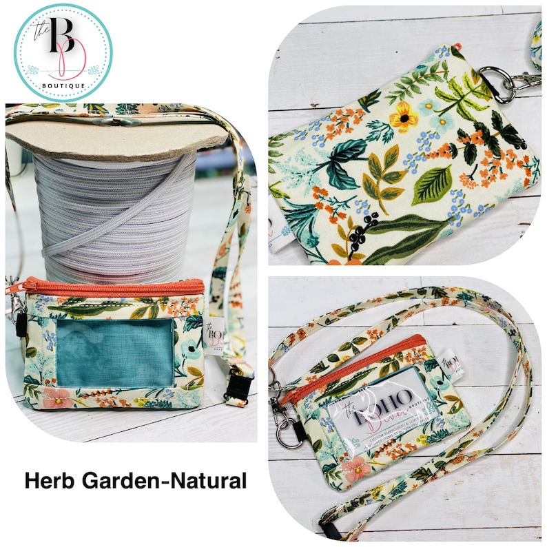 Carteira de identificação com foto e cordão destacável | Rifle Paper Co | Cordão destacável | Bolsa de identificação com zíper | Crachá de identificação | Carteira de identificação com zíper imagem 5