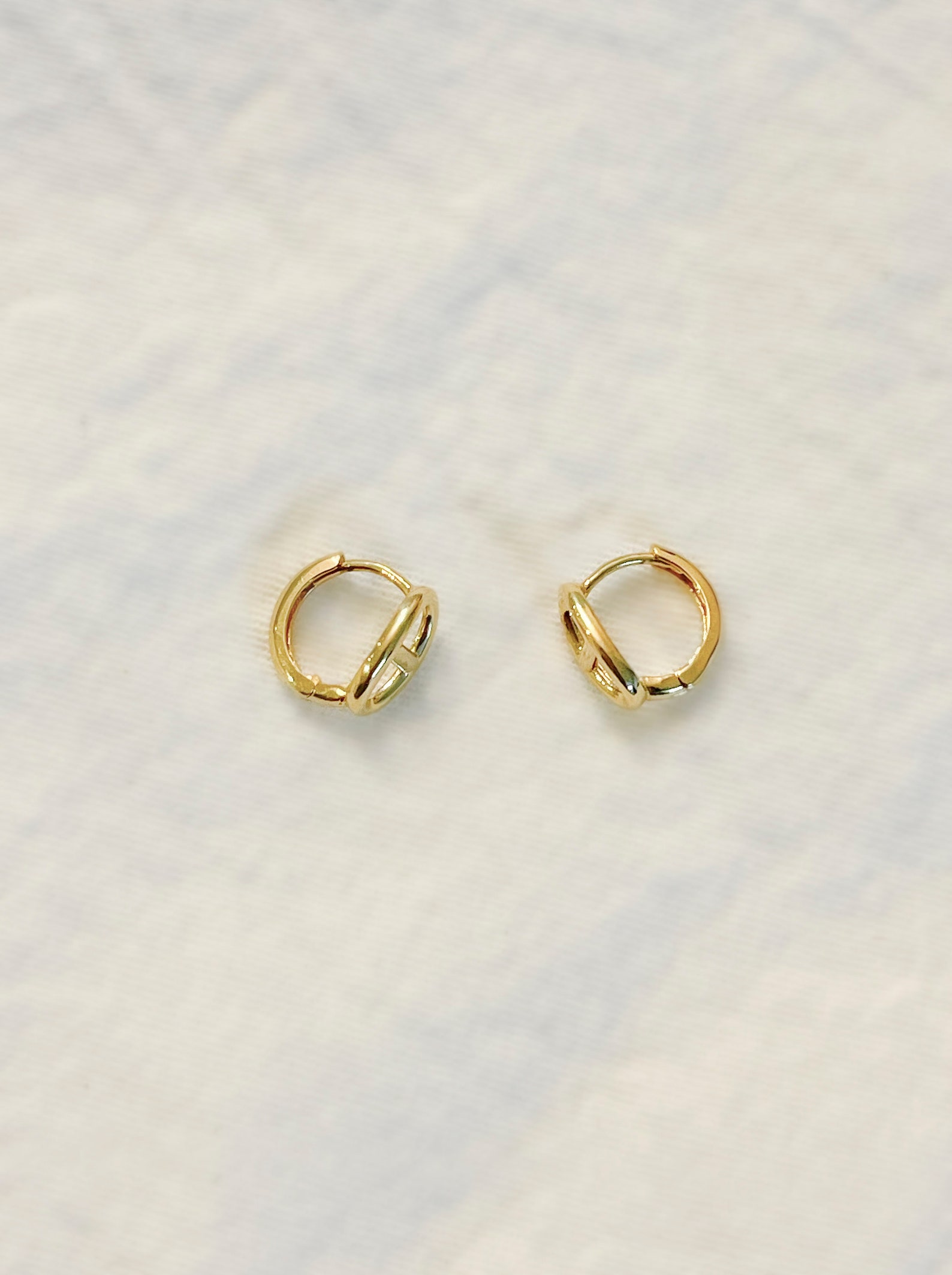 14K Solid Gold Clip on Earrings Gold Minimalist Earrings Etsy