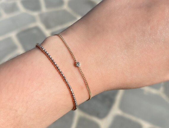 Genuine rose gold bracelet deals