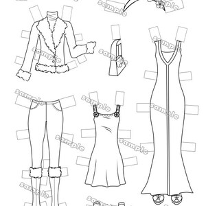 PRINCESS PAPER DOLL Paper Doll Printable Instant (Instant Download) - Etsy