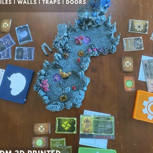 FROSTHAVEN/GLOOMHAVEN 3D | Copperneck Caverns Bonus Biome | 3D Printed Open-Lock Hex Tiles/Walls/Traps/Doors | Hand Painted or Printed