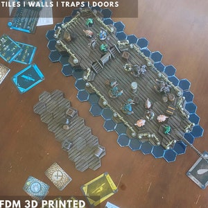 FROSTHAVEN 3D | The Weathered Ship Bonus Biome | 3D Printed Open-Lock Hex Tiles/Walls/Scatter/Doors/Water | Hand Painted or Printed