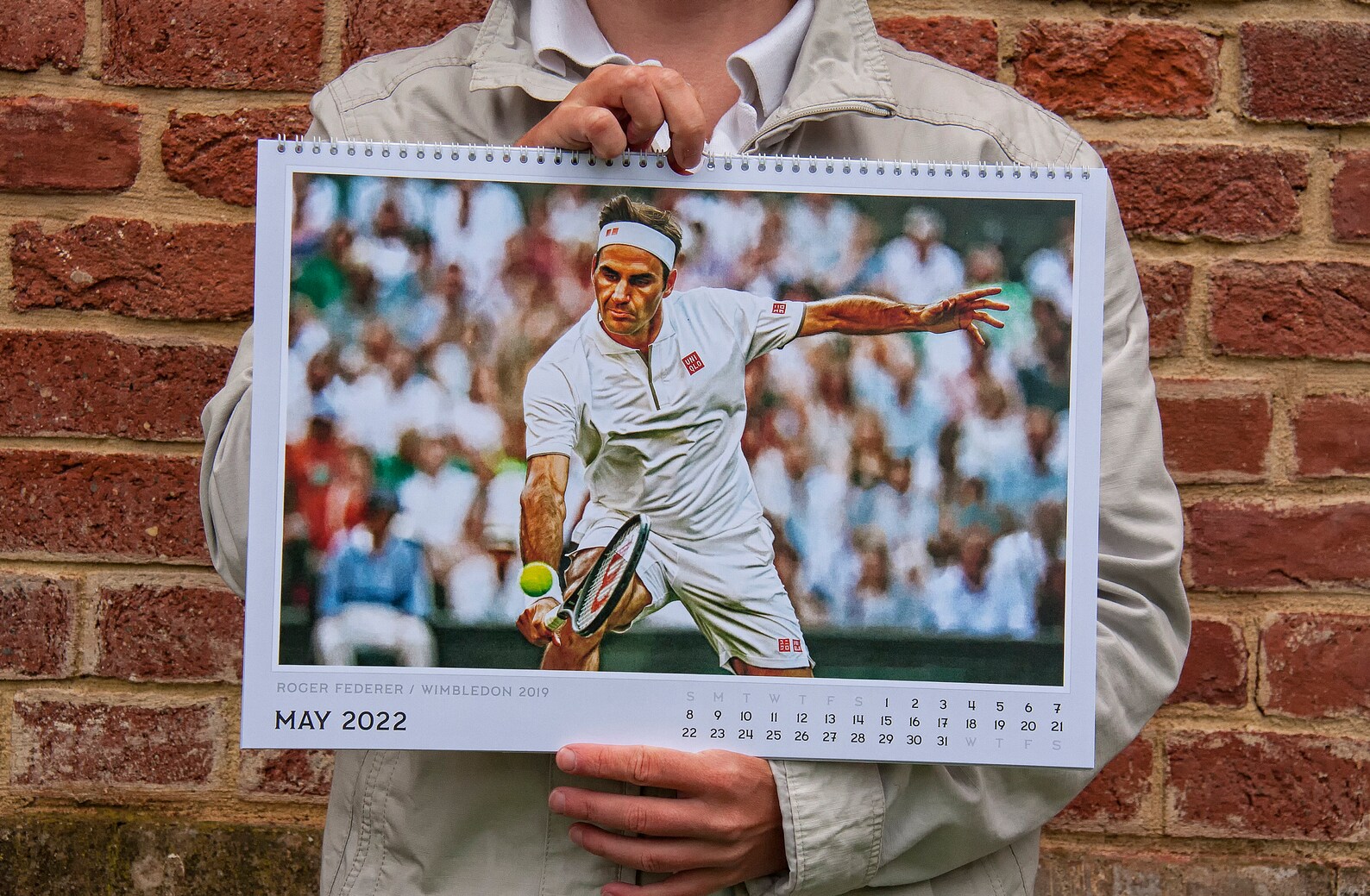 Roger Federer Wimbledon Calendar 2022. Digital artbook. Tennis Etsy