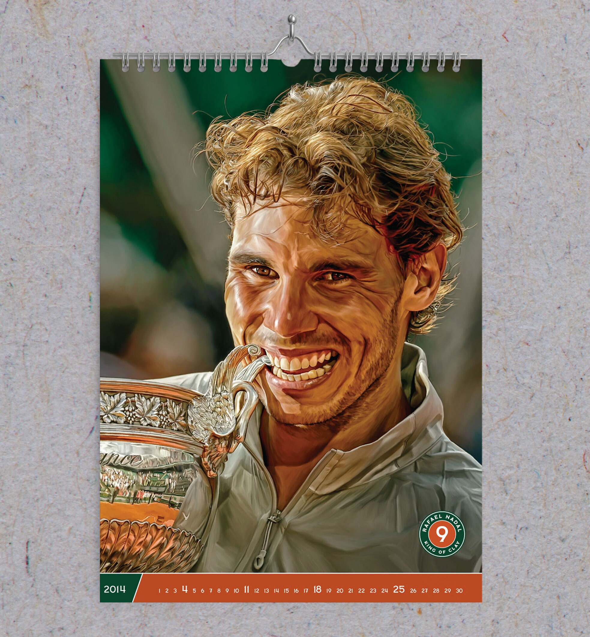 Rafael Nadal 13 King of Clay Calendar 2022. Etsy