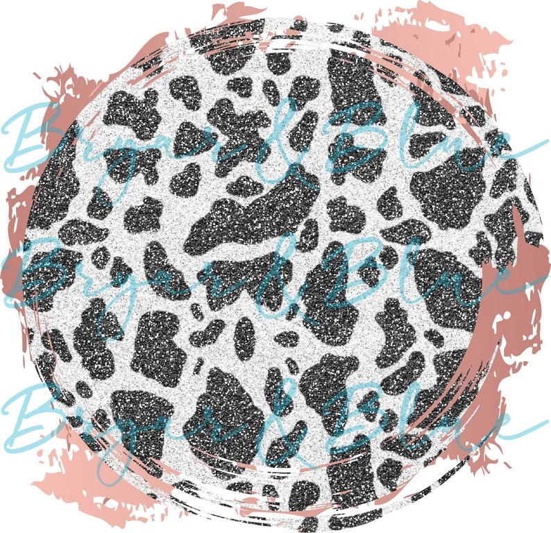 Cow Print & Rose Gold Splash Background / Téléchargement png Etsy France