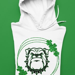 Saint Patrick's Day Green Bulldogs Mascot Logo / Digital png download/ sublimation download