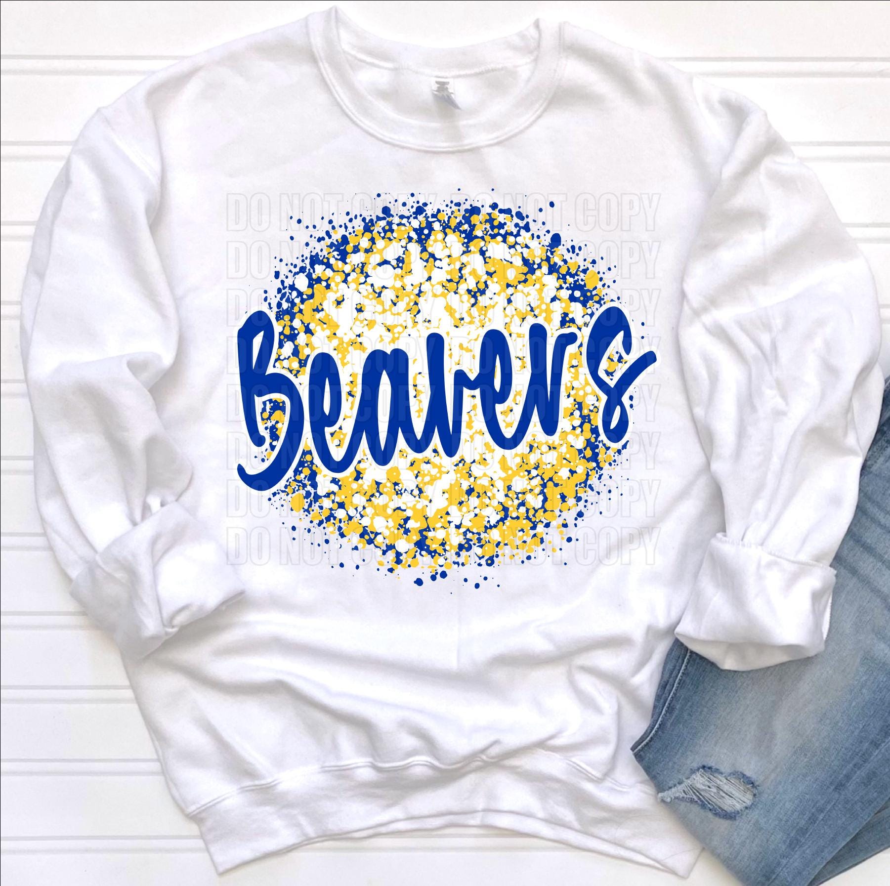 Go Beavers Script Yellow,blue, White Beavers Script Mascot Logo / Digital Png Download ...