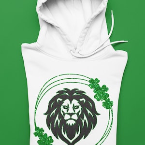 Saint Patrick&#39;s Day Green Lions Mascot Logo / Digital png download/ sublimation download