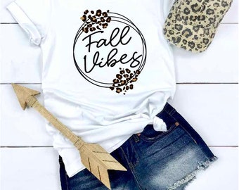 Leopard Fall Vibes png  / Digital png download/ sublimation download