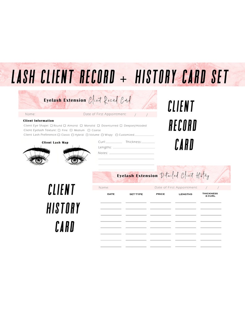 lash-client-record-eyelash-extensions-modern-white-zazzle