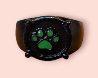Black Cat Hero Inspired ring