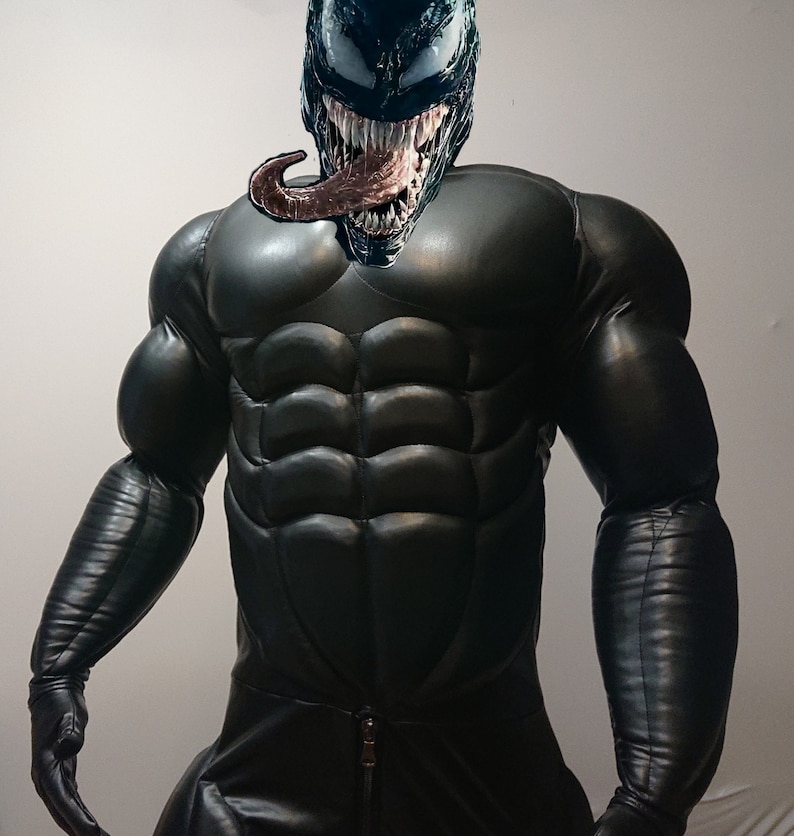 Venom muscle suit costume / faux leather / and very good for Etsy