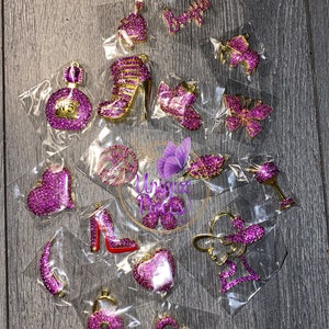 Wholesale Pink Bling Mixed Charms