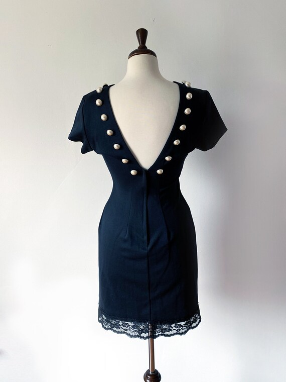Cora Vintage 50s Inspired Pencil Dress • 1990s Do… - image 3